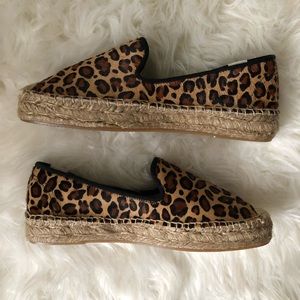 Leopard Calf Hair Espadrilles